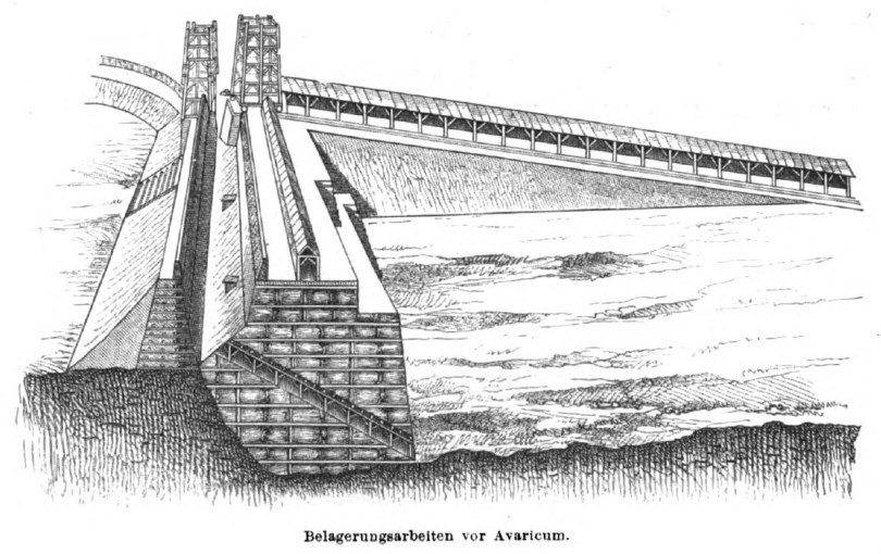 Ancient Roman Siegeworks at Avaricum, Gaul