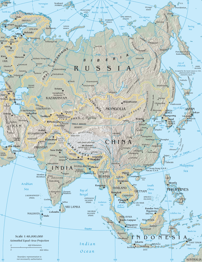 Map of Asia