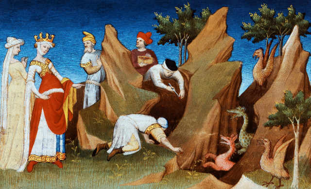 Illumination, Paris, studio of the Boucicaut Master, c. 1412. Ms. fr. 2810, fol. 82 recto. Paris, Bibliothèque Nationale.