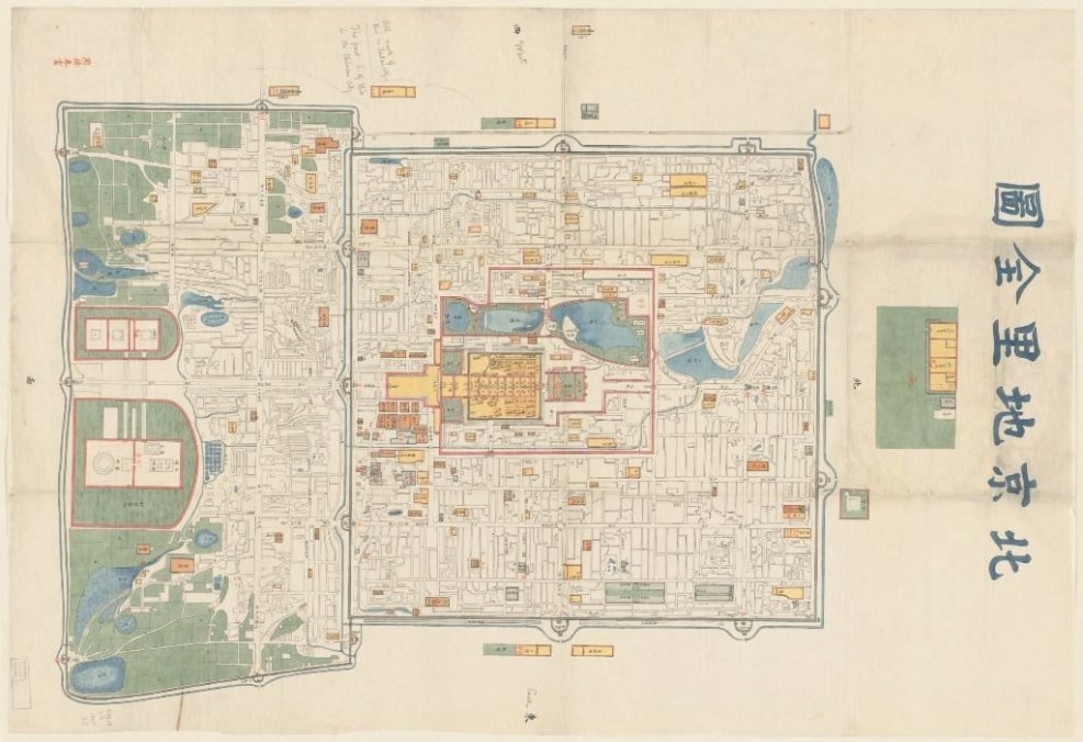 Layout of the City of Khanbaliq/Peking/Beijing